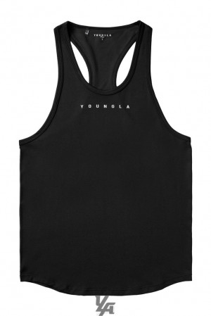 Camiseta Tirantes YoungLA New Gen Compression Stringers Hombre Negras | 63GZDAXNF