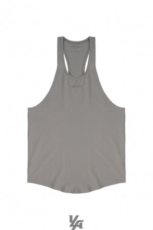Camiseta Tirantes YoungLA New Gen Stringers 2.0 Hombre Gris Claro | 74UAKOQJC