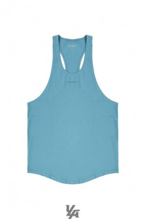 Camiseta Tirantes YoungLA New Gen Stringers 2.0 Hombre Turquesa Claro | 62HPOYDSG