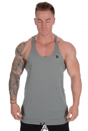 Camiseta Tirantes YoungLA Palazzo Stringers Hombre Verde Oliva | 57EZOTVMQ