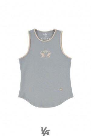 Camiseta Tirantes YoungLA Progress Tanks Hombre Gris | 15TAFCKEU