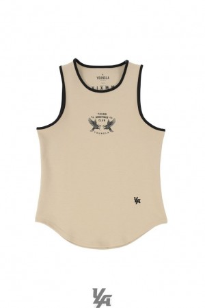 Camiseta Tirantes YoungLA Progress Tanks Hombre Blancas | 86ZIANVRM