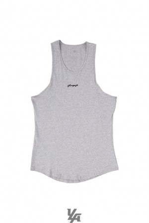Camiseta Tirantes YoungLA Signature Tanks Hombre Gris | 94KPSQBUV