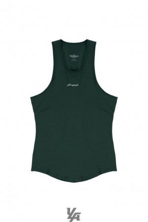 Camiseta Tirantes YoungLA Signature Tanks Hombre Verde | 05PQJYBHS