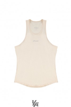 Camiseta Tirantes YoungLA Signature Tanks Hombre Blancas | 53LEQBYNW