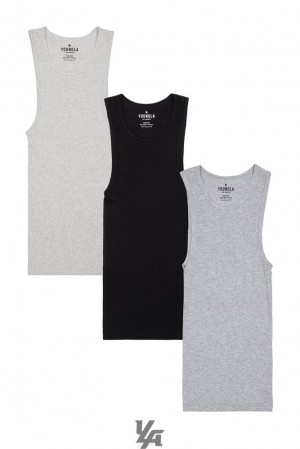 Camiseta Tirantes YoungLA Wife Lovers 3 Pack Hombre Pack 5 | 64CNVWSAP
