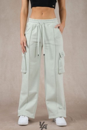 Leggins YoungLA Cargo Fleece Joggers Mujer Gris | 62OKSTFXG