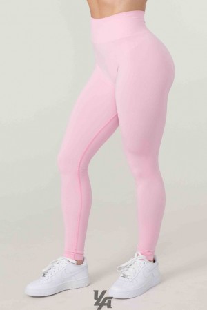 Leggins YoungLA Core Seamless Leggings Mujer Rosas | 94GSBUCKN