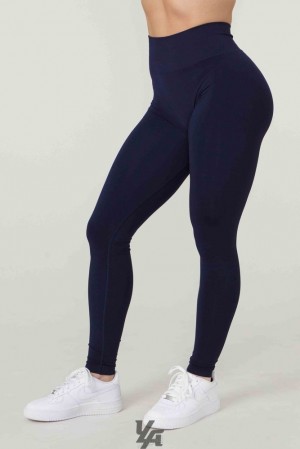 Leggins YoungLA Core Seamless Leggings Mujer Azules | 57YOVBJZU