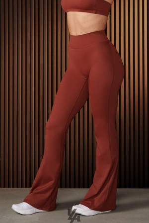 Leggins YoungLA Curve Flare Leggings Mujer Spicy | 50BQTRIFV