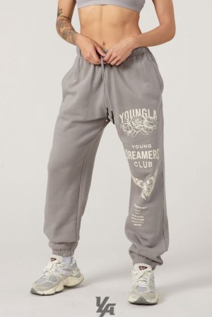 Leggins YoungLA Dreamer Joggers Mujer Gris | 04YHPCLNX