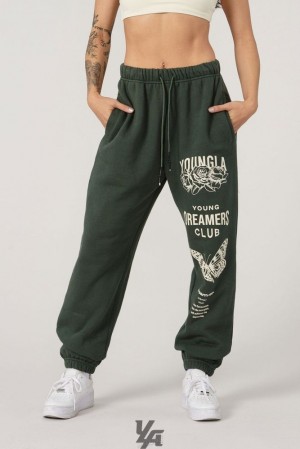 Leggins YoungLA Dreamer Joggers Mujer Verde | 27XUORJCH
