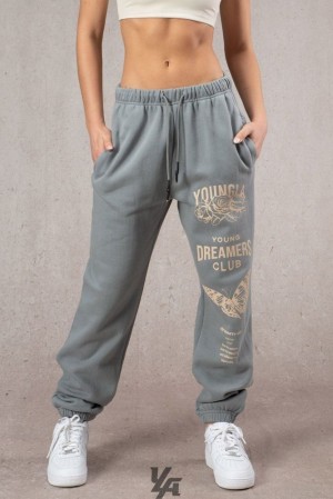Leggins YoungLA Dreamers Joggers Mujer Slate | 21SJDGAVE