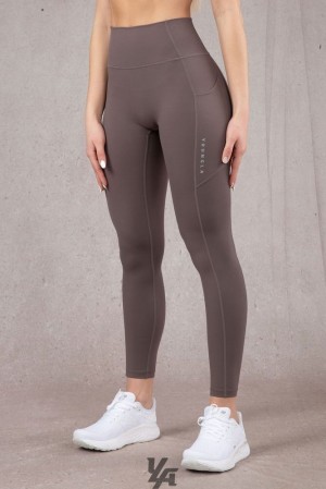 Leggins YoungLA Power Leggings Mujer Moradas | 39NSLIVGK