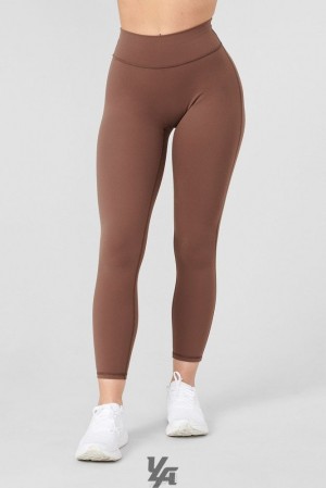 Leggins YoungLA Staple Leggings Mujer Chocolate | 53ZHLXFUG