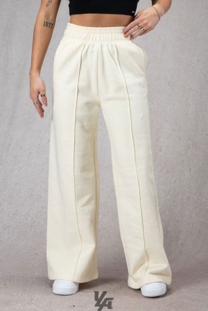 Leggins YoungLA Wide Leg Fleece Pants Mujer Blancas | 49CVZDBES