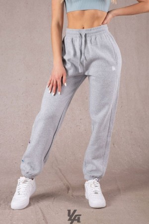 Leggins YoungLA Winter Bloom Joggers Mujer Gris | 10XULMJQE