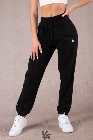Leggins YoungLA Winter Bloom Joggers Mujer Negras | 60ABGYCDI