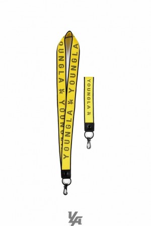 Llaveros YoungLA Keychain + Lanyard Set Hombre Amarillo | 46AZSMTDC