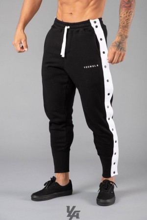 Pantalon Jogger YoungLA 90s Tear Away Joggers Hombre Negras | 29FTANBMO
