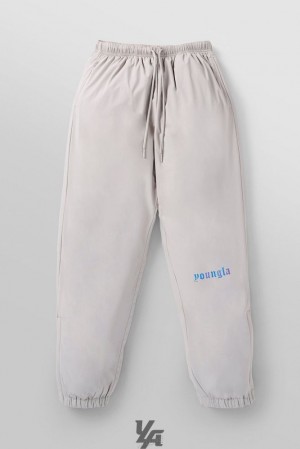 Pantalon Jogger YoungLA Alpine Puffy Pants Hombre Marrones Verde Oliva | 17DPXWTNK