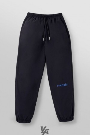 Pantalon Jogger YoungLA Alpine Puffy Pants Hombre Negras | 14YKXUADL