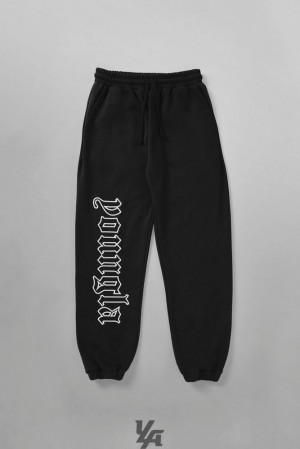 Pantalon Jogger YoungLA Anthem Joggers Hombre Negras Azules | 48UWGEFYC
