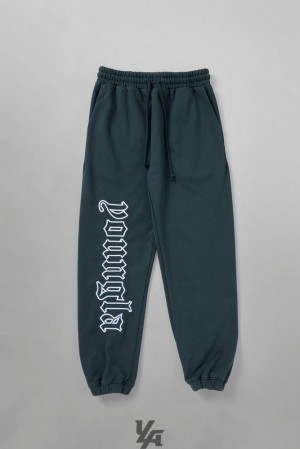 Pantalon Jogger YoungLA Anthem Joggers Hombre Turquesa Azules | 93FESOMAJ