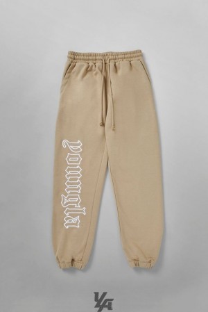 Pantalon Jogger YoungLA Anthem Joggers Hombre Marrones Azules | 04MRUNPBY