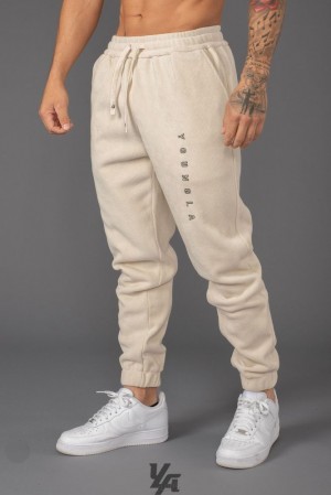 Pantalon Jogger YoungLA Aspen Joggers Hombre Marrones | 75XYTFCOI
