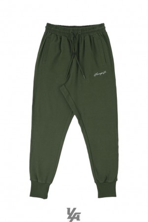 Pantalon Jogger YoungLA Cloud Joggers Hombre Verde | 31TQEJPRN