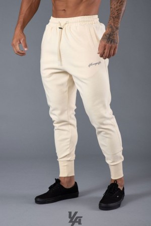 Pantalon Jogger YoungLA Cloud Joggers Hombre Blancas | 89CSRLGBN