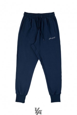 Pantalon Jogger YoungLA Cloud Joggers Hombre Azul Marino | 56AEXGDSR