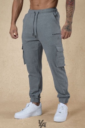 Pantalon Jogger YoungLA Cloud Rambo Joggers Hombre Gris | 34CMLQOIY