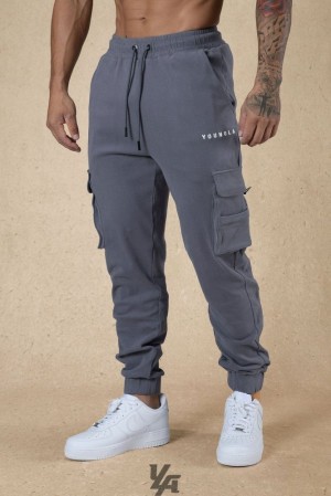 Pantalon Jogger YoungLA Cloud Rambo Joggers Hombre Gris | 71WHOELAN
