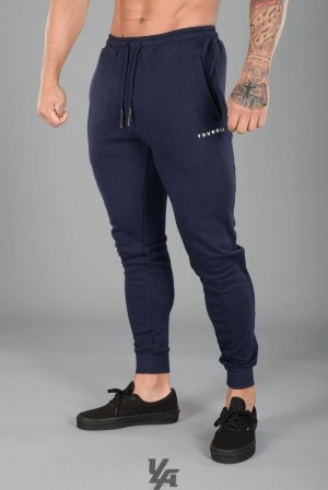 Pantalon Jogger YoungLA Elite Joggers Hombre Azul Marino | 42HSMYKDI