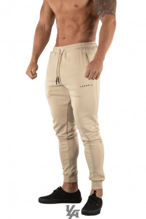 Pantalon Jogger YoungLA Elite Joggers Hombre Marrones | 59XMKUJSA