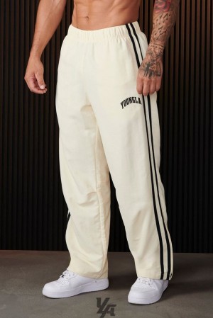Pantalon Jogger YoungLA Flagship Track Pants Hombre Blancas | 75CVJNRBO