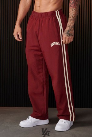 Pantalon Jogger YoungLA Flagship Track Pants Hombre Burdeos | 58GQNDOVM