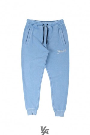 Pantalon Jogger YoungLA Gin N Juice Joggers Hombre Azules Azules | 15BUMZLKF