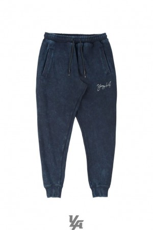 Pantalon Jogger YoungLA Gin N Juice Joggers Hombre Azules Oscuro Azules | 83KDLIRXB