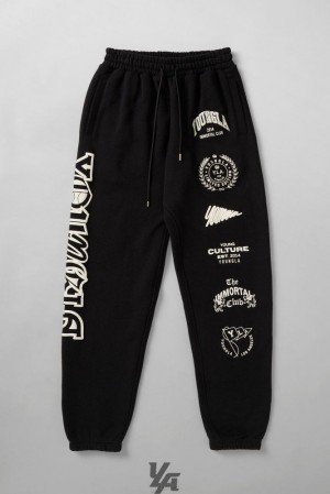 Pantalon Jogger YoungLA Immortal Killer Joggers Hombre Negras | 25YRJEAFM