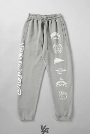 Pantalon Jogger YoungLA Immortal Killer Joggers Hombre Gris Claro | 10PUVBQTX