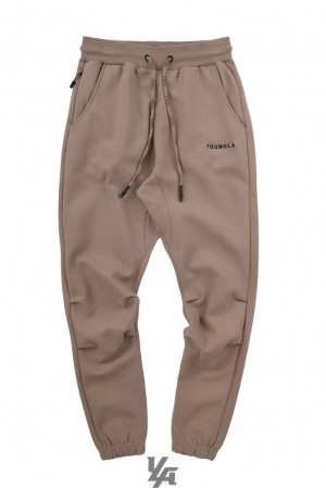 Pantalon Jogger YoungLA Kick-back Joggers Hombre Beige | 31RQWNYSO
