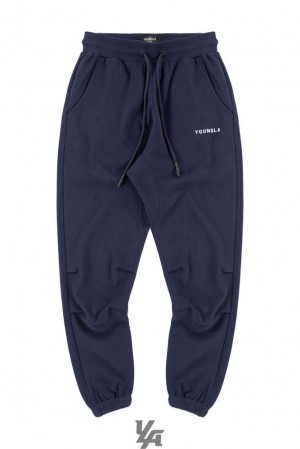 Pantalon Jogger YoungLA Kick-back Joggers Hombre Azul Marino | 29GTWRZBX