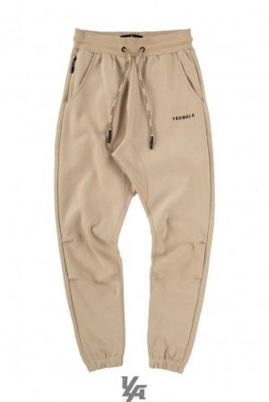 Pantalon Jogger YoungLA Kick-back Joggers Hombre Marrones | 59SGFJBZR