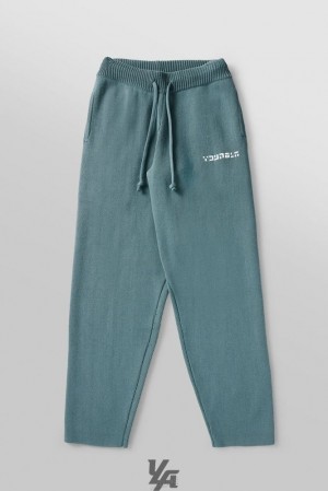 Pantalon Jogger YoungLA Knitted Joggers Hombre Verde Oliva Verde | 19QOVDKPB