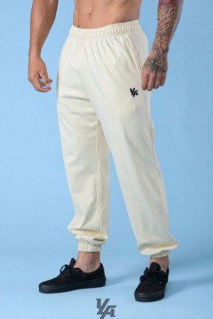 Pantalon Jogger YoungLA Pump Cover Joggers Hombre Blancas | 71DXMOKAS
