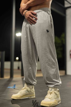 Pantalon Jogger YoungLA Pump Cover Joggers Hombre Gris | 56URQJOIZ