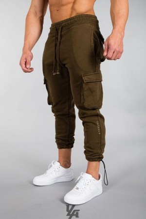 Pantalon Jogger YoungLA Rambo Combat Joggers Hombre Verde Oliva Azules | 17BAJDKTY